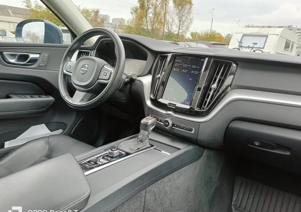 Volvo XC 60 cena 134400 przebieg: 59117, rok produkcji 2019 z Warszawa małe 631